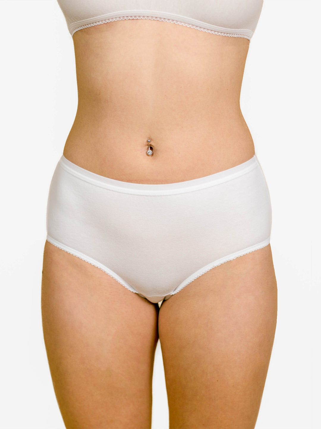 Plain Ladies White Cotton Underwear, Size: M at Rs 31/piece in